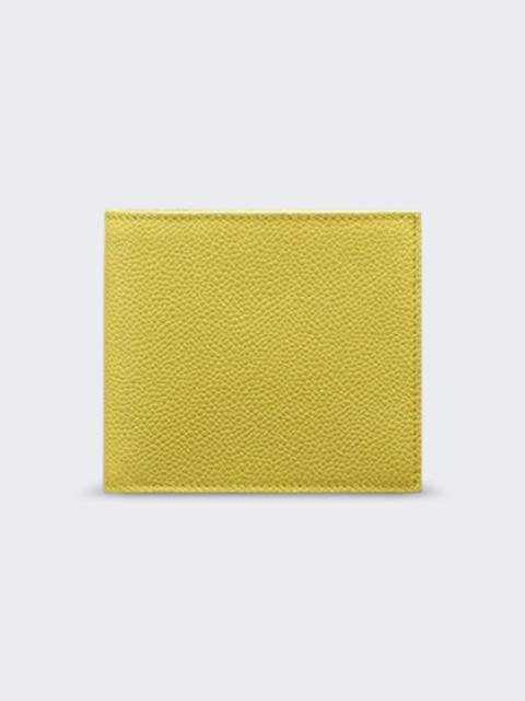 Thom Browne Pebble Grain Bifold Wallet Pastel Yellow