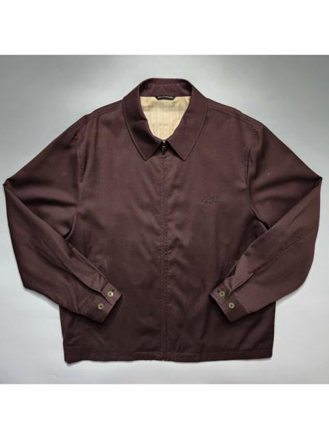 Balenciaga - Vintage BB Logo Wool Zip-Up Jacket