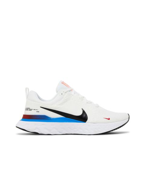 Nike React Infinity Run Flyknit 3 'White Photo Blue Red'