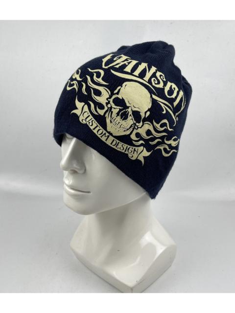 Vanson Leathers - big skull logo vanson leather beanie hat tc44