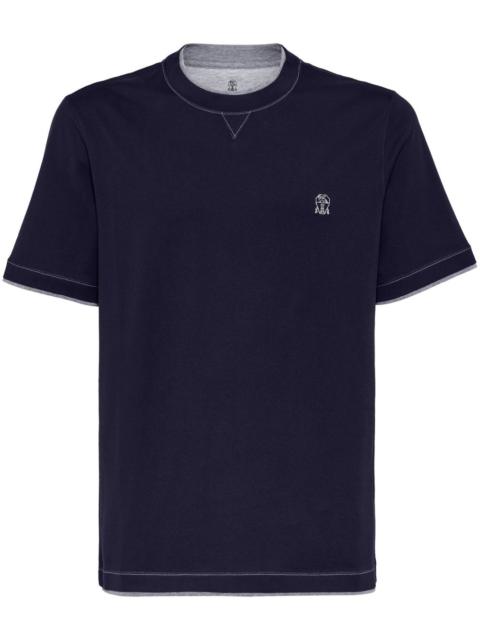 Brunello Cucinelli Brunello Cucinelli Men Logo Cotton T-Shirt