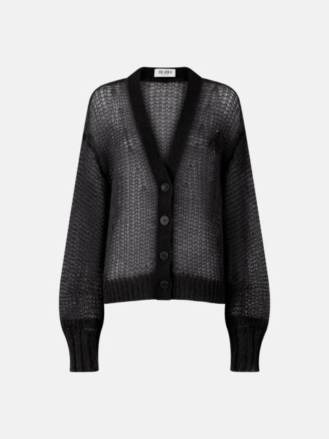 THE ATTICO BLACK CARDIGAN
