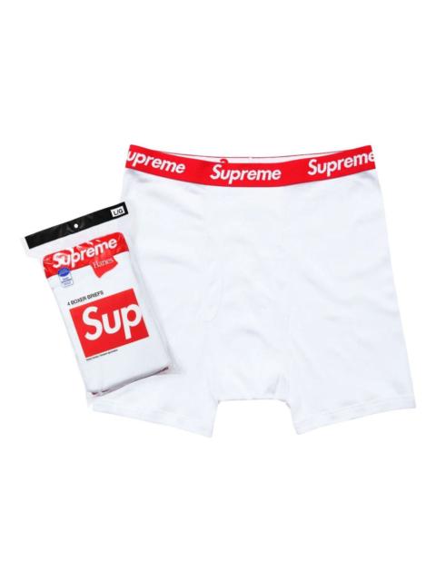 Supreme Supreme Hanes Boxer Briefs 4 Pack 'White' SUP-FW24-023-W