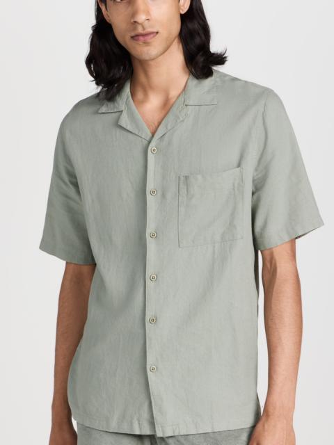 onia Air Linen Convertible Vacation Shirt