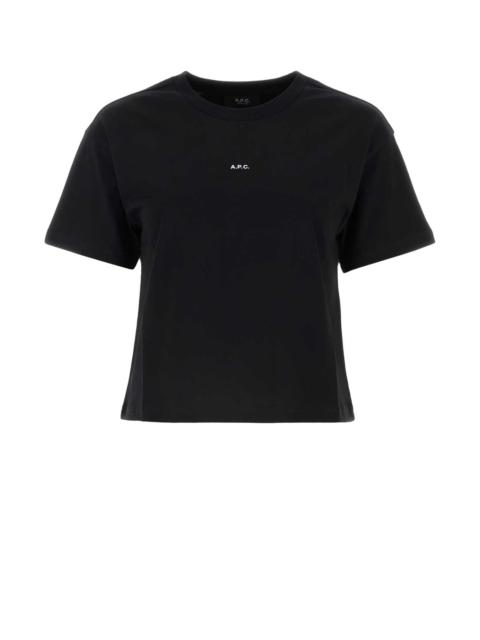 A.P.C. A.P.C. Women Black Cotton T-Shirt