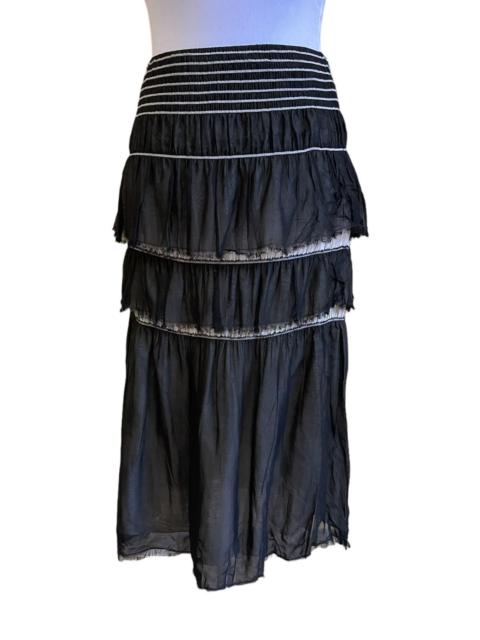 Other Designers Japan Blue - Artisan Tulle Midi Skirt