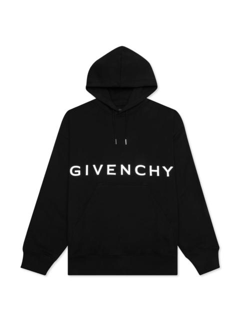 Givenchy GIVENCHY EMBROIDERED HOODIE CLASSIC FIT - BLACK