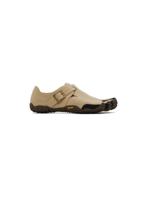 Beige & Gray Suicoke Edition VFF Soloist One Strap Sneakers