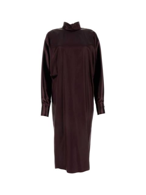 Salvatore Ferragamo Women Burgundy Satin Dress