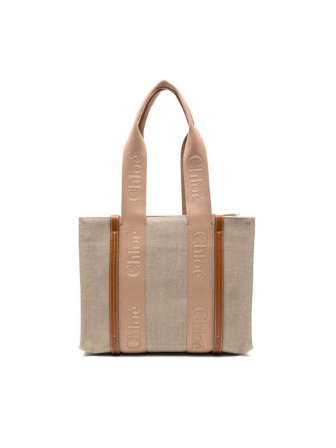 Chloe Medium Woody Tote Leather Bag