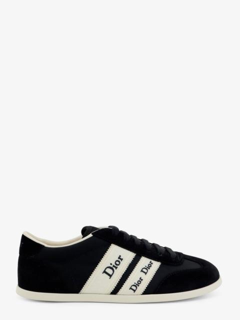 Dior Dior Women Leather Ribbon Sneakers With Embroidered Logo On The Side
