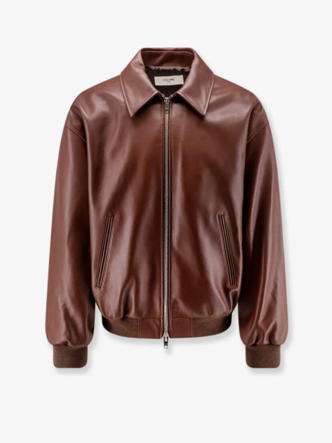 CELINE Celine Men Teddy Leather Jacket