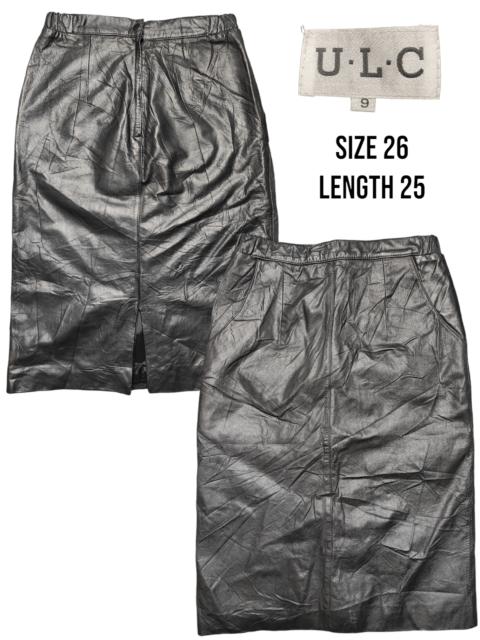 Other Designers Branded Leather - Leather Skirt by U.L.C