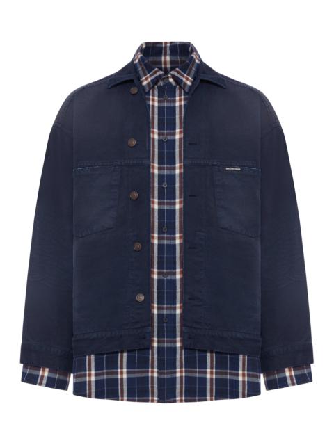 BALENCIAGA PATCHED SHIRT-JACKET