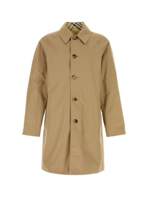 Burberry Man Beige Cotton Reversible Trench Coat