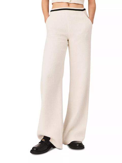 maje Tweed Effect Trousers