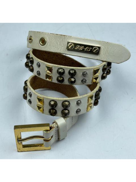 Other Designers Genuine Leather - studded leather belt