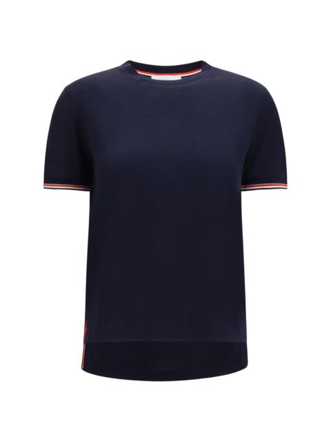 Thom Browne Thom Browne Wool-blend T-shirt Navy Women
