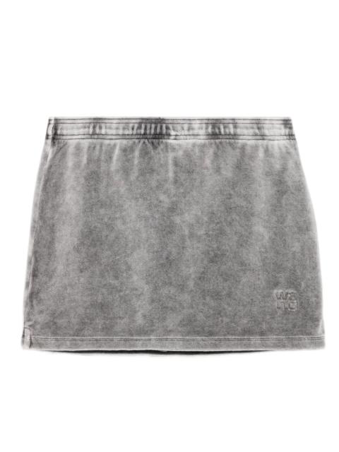 Alexander Wang embossed logo mini skirt