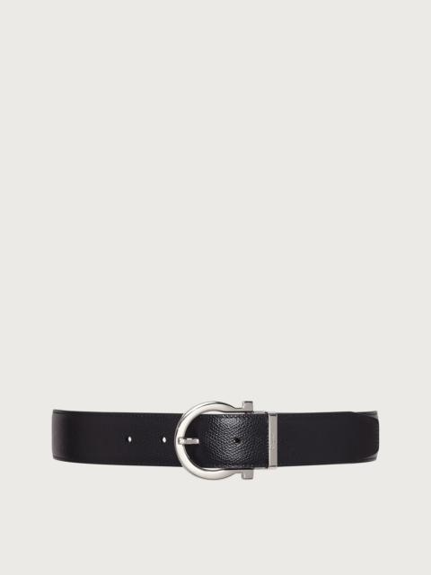 FERRAGAMO Reversible and adjustable Gancini belt