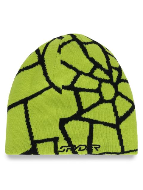 SPYDER Mens Reversible Web Beanie - Black