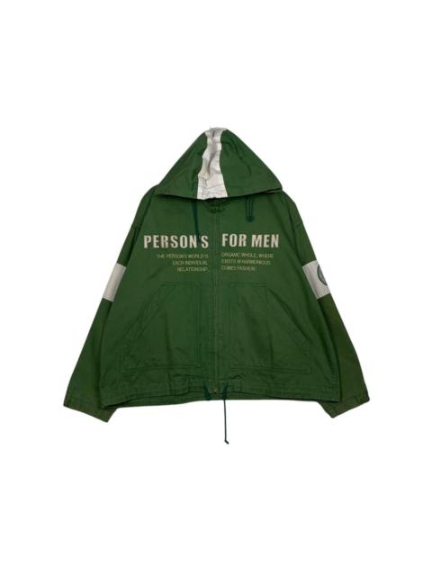 Other Designers Japanese Brand - Vintage PERSON’S FOR MEN Big Logo Hoodie Jacket #2100-C92