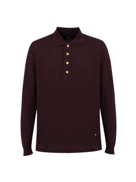 Dunhill - Bordeaux Cashmere Polo Shirt