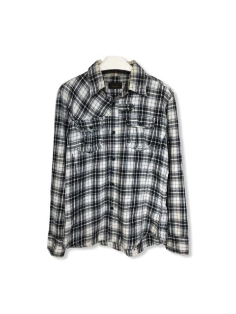 Other Designers Flannel - Tete Homme Plaid Tartan Button Up Shirt 👕
