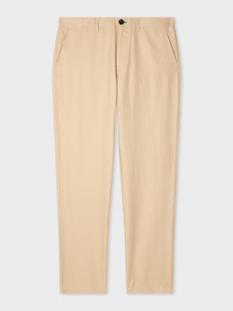 Paul Smith Tapered-Fit Ecru Cotton-Linen Trousers