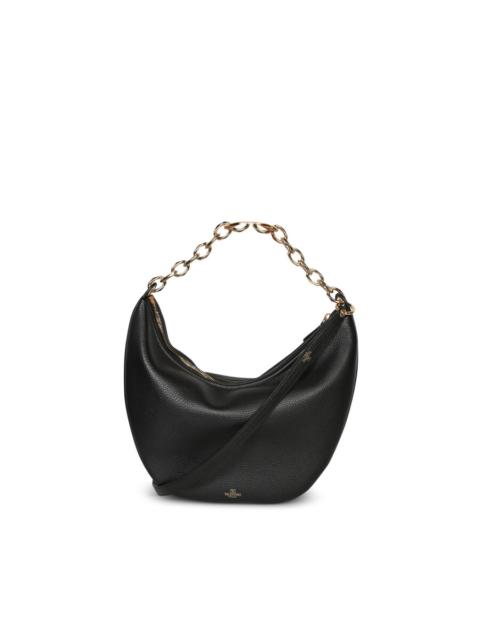 Valentino Valentino Black Leather Medium Hobo Vlogo Moon Shoulder Bag
