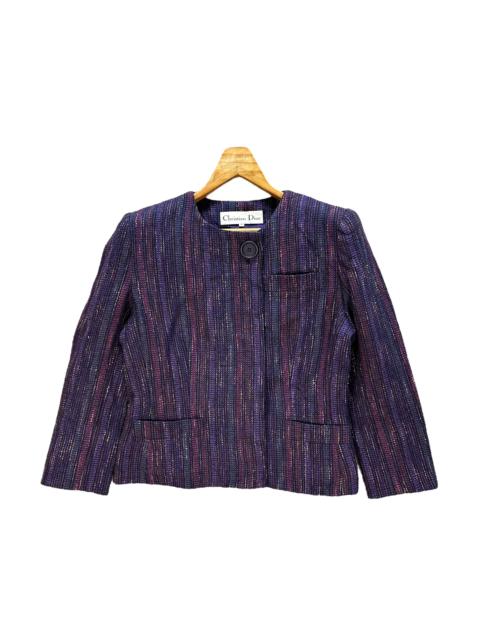 Other Designers Christian Dior Monsieur - CHRISTIAN DIOR Purple Tweed Elegant Jacket #A56-1287