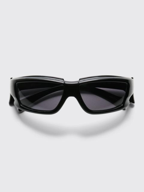 RICK OWENS SUNGLASSES BLACK / BLACK