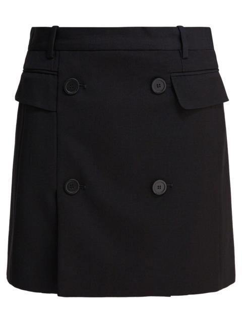 BALENCIAGA Balenciaga Women Viscose And Wool Twill Miniskirt