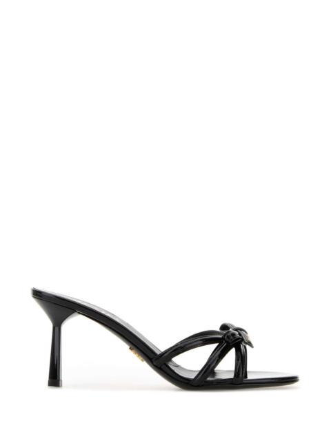 Prada Prada Women Black Leather Mules
