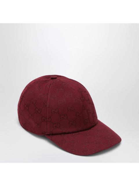 Gucci Rosso Ancora Gg Fabric Baseball Cap Women
