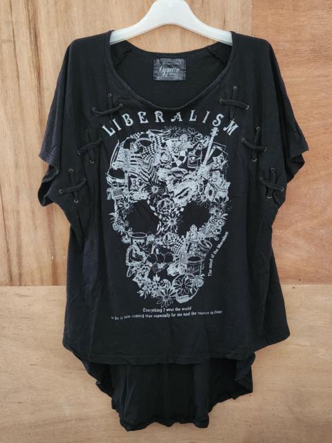 Other Designers Vintage - Liberalism Japan punk black skull