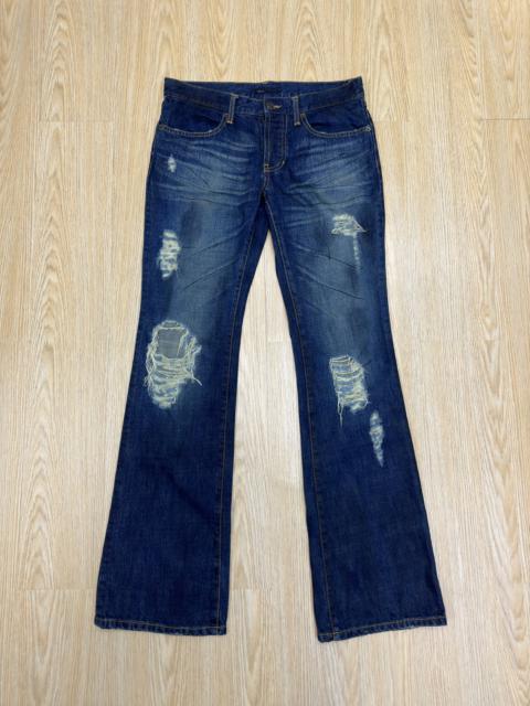 Other Designers Designer - SEIL JAPAN FLARE DISTRESSED DESIGN WOMEN DENIM-W09