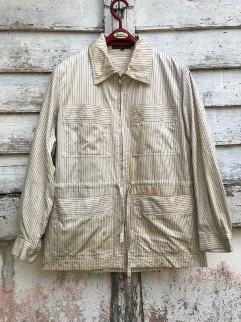 Other Designers Vintage Yves Saint Laurent Pencil Stripe Jacket Talon Zipper