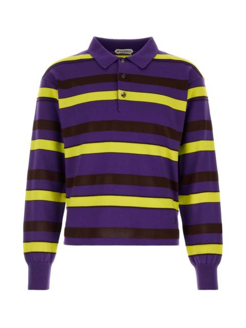 Other Designers Jw Anderson Men Embroidered Cotton Blend Polo Shirt