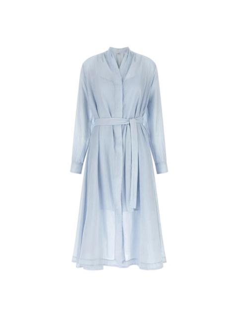 TOTEME TOTEME Blue Belted Midi Dress New & Authentic (Women's size: