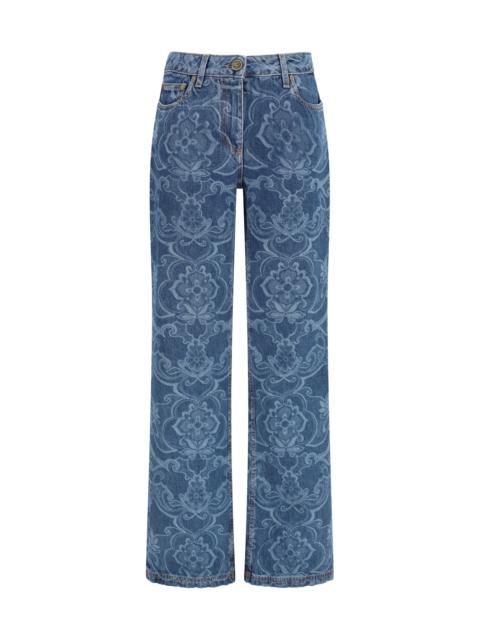 Etro Etro Ornamental Jacquard Denim Jeans S9880
