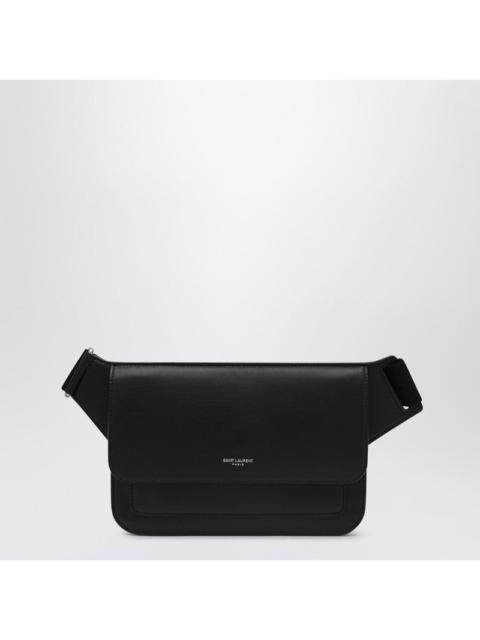 Saint Laurent Black leather pouch with logo
