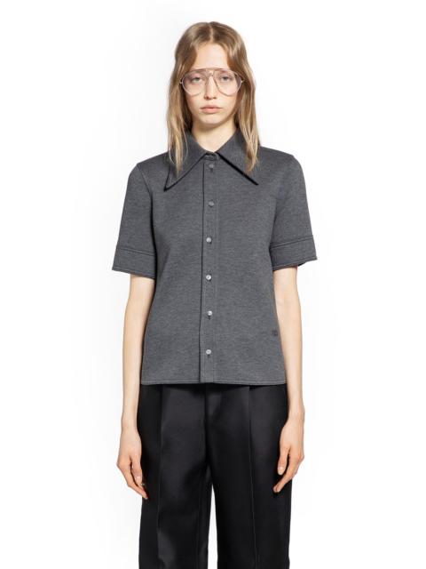 GUCCI Wool Cotton Jersey Short Sleeve Shirt