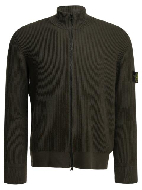 Stone Island Stone Island Full Rib Zip-up Sweater Grey