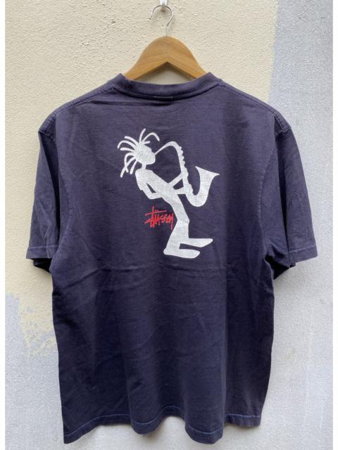 Other Designers Vintage - Stussy Rasta Dark Blue Shirt