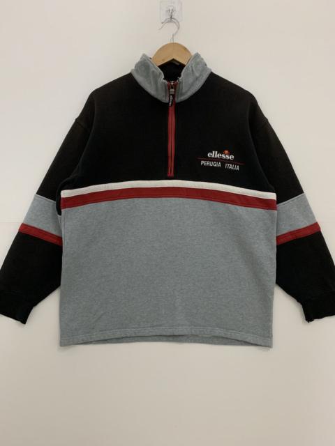 Other Designers Vintage 90s Ellesse Perugia Italia Hoodie Medium Black/Grey