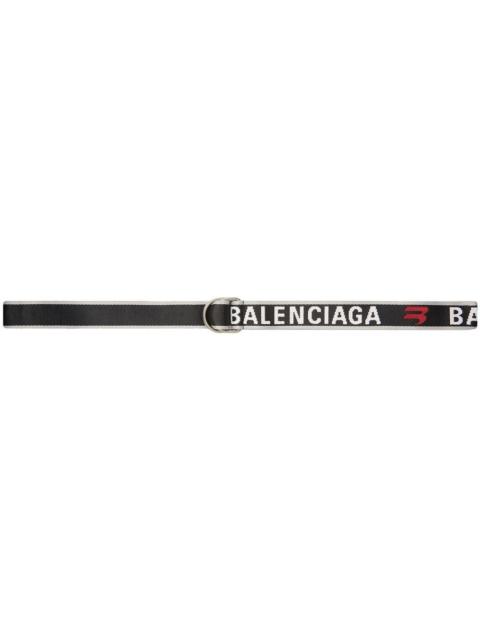 BALENCIAGA Balenciaga Men Logo Jacquard D Ring Belt
