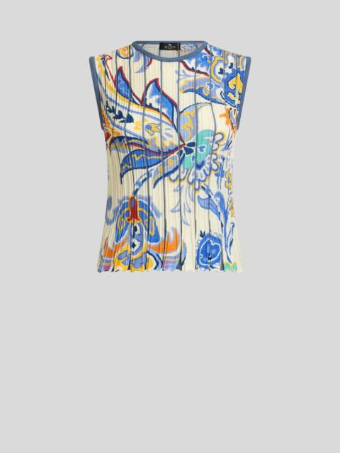 Etro PRINTED KNIT TOP