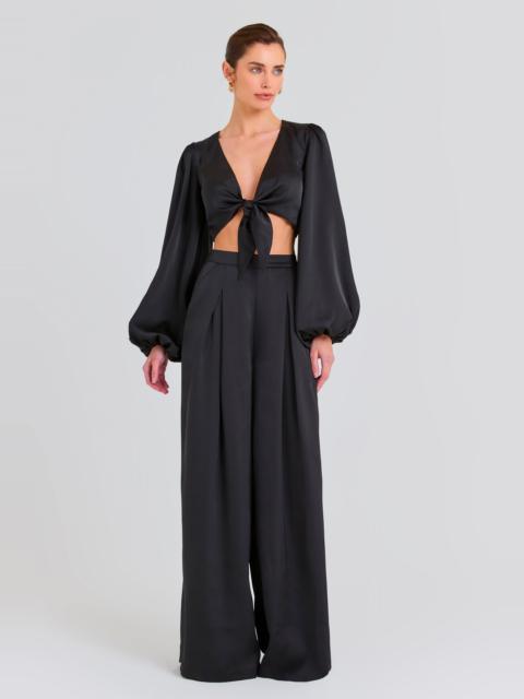 NADINE MERABI Vicky Black Tie Top