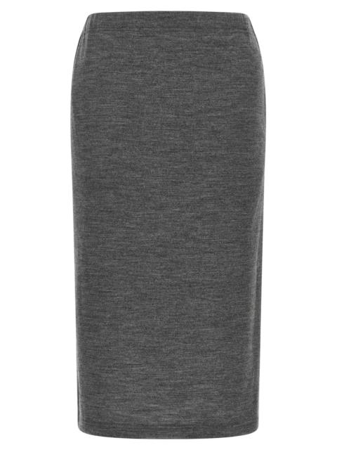 Junya Watanabe Junya Watanabe Women Mélange Wool Skirt